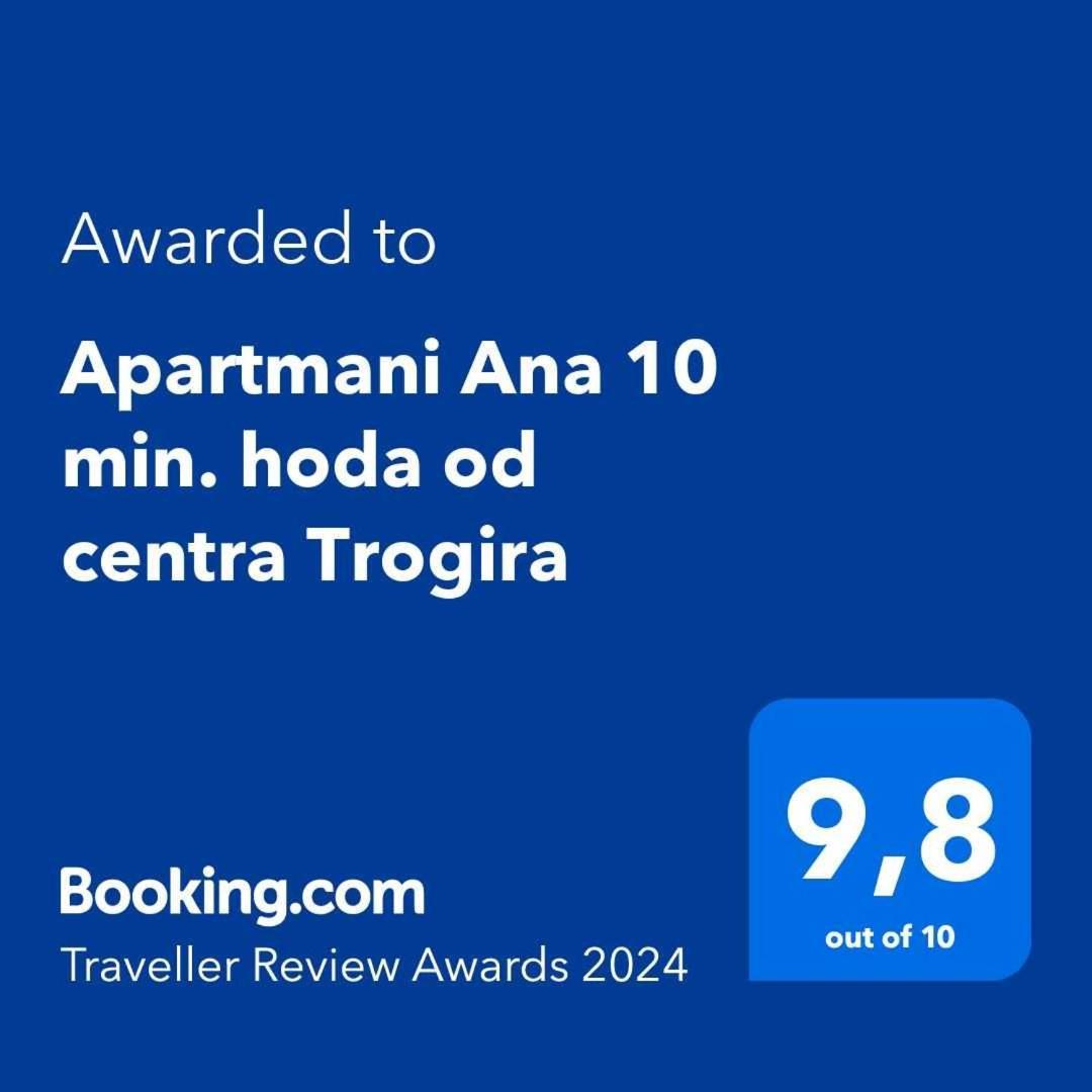 Apartmani Ana 10 Min. Hoda Od Centra Trogira Екстериор снимка
